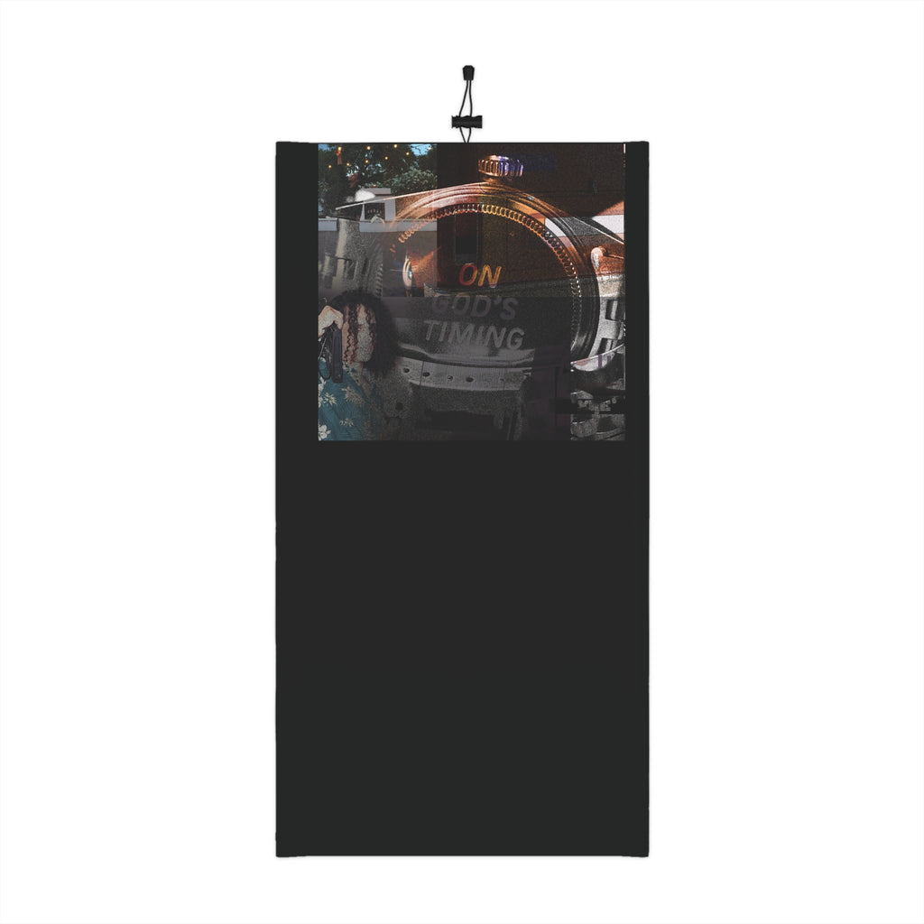 'xye' Face Mask Sleave — Scenic Nightcar & Abstract Purple Panel Drawstring Face Warmer