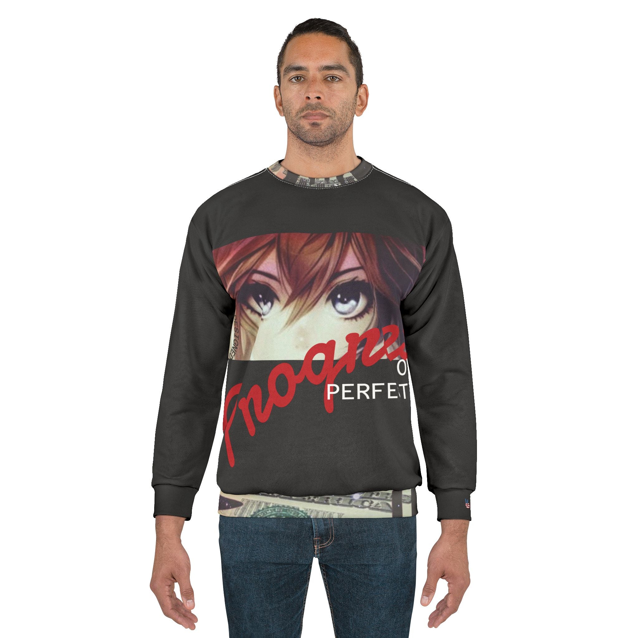 ‘xye’ Anime Eyes — 'Progress Over Perfection' Sweatshirt